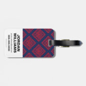 Wonder Woman Amazonian Symbol Bagagelabel (Achterkant horizontaal)