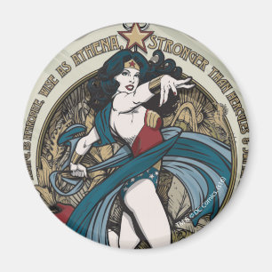 Wonder-Woman Art Nieuw Panel Panel Magneet