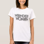 Wonder Woman B&W Logo 3 T-shirt (Voorkant)