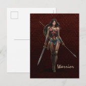 Wonder Woman Battle Ready Comic Art Briefkaart (Voorkant / Achterkant)