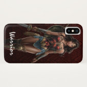 Wonder Woman Battle Ready Comic Art Case-Mate iPhone Case (Achterkant (horizontaal))