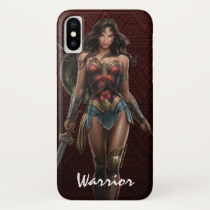 Wonder Woman Battle Ready Comic Art iPhone X Hoesje