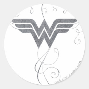 Wonder Woman Beauty Bliss Logo Ronde Sticker
