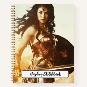 Wonder Woman bij Sunset Drawing Notitieboek