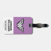 Wonder Woman Black Lace Logo Bagagelabel (Achterkant horizontaal)
