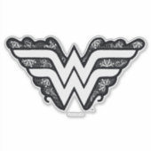 Wonder Woman Black Lace Logo Sticker (Voorkant)