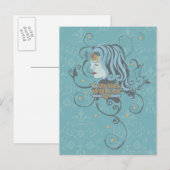 Wonder Woman Blue Background Briefkaart (Voorkant / Achterkant)