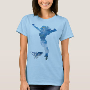 Wonder Woman Blue Sky Silhouette T-shirt