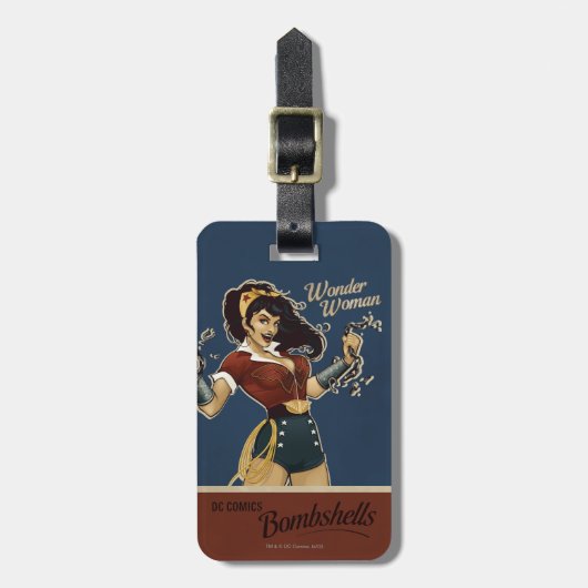 Wonder Woman Bombshell Bagagelabel (Voorkant verticaal)