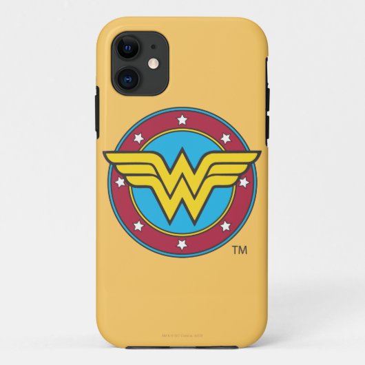 Wonder Woman | Cirkel en sterren Logo Case-Mate iPhone Case (Achterkant)