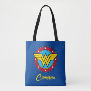 Wonder Woman Cirkel en sterren Logo Draagtas
