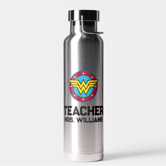 Wonder Woman | Cirkel en sterren Logo Waterfles (Links)