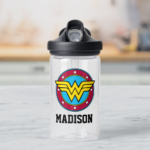 Wonder Woman Cirkel Jouw namen toevoegen Waterfles