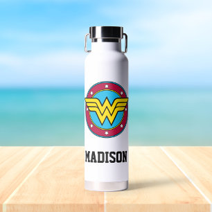 Wonder Woman Cirkel Jouw namen toevoegen Waterfles