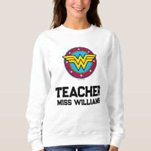 Wonder Woman Cirkel & Sterren Logo Trui