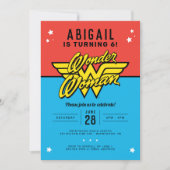 Wonder Woman Classic Logo Anniversaire Invitation (Devant)