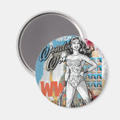 Wonder Woman Collage 2 Magneet (Voorkant / Achterkant)