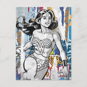 Wonder Woman Collage 4 Briefkaart