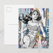 Wonder Woman Collage 4 Briefkaart (Voorkant / Achterkant)