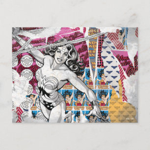Wonder Woman Collage 5 Briefkaart
