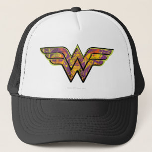 Wonder Woman Colorful Logo Trucker Pet