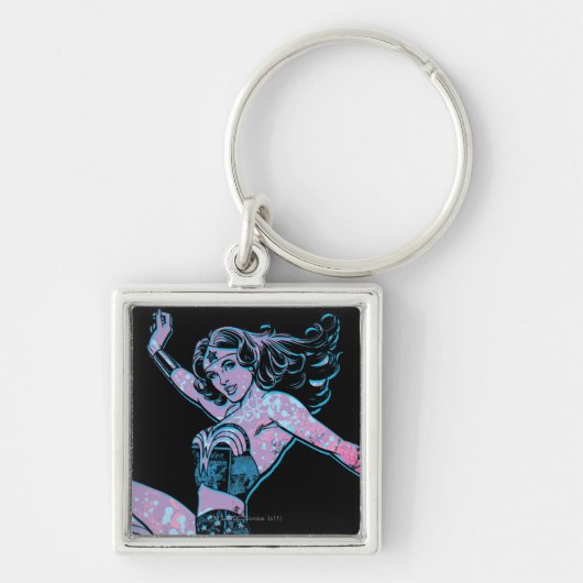 Wonder Woman Colorful Pose Sleutelhanger (Voorkant)