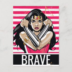 Wonder Woman Defend - Sjabloon Briefkaart
