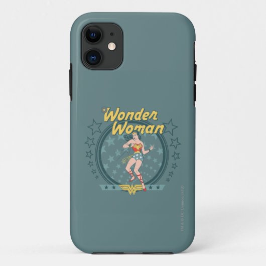 Wonder Woman Disted Star Design Case-Mate iPhone Case (Achterkant)