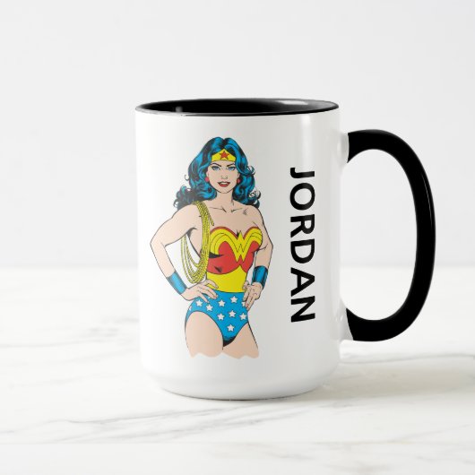 Wonder Woman | dosis | Jouw namen toevoegen Mok (Rechts)
