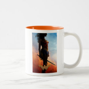Wonder Woman Duststorm Silhouette Tweekleurige Koffiemok
