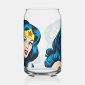 Wonder Woman Face Blikvorm Glas (Links)