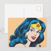Wonder Woman Face Briefkaart (Voorkant / Achterkant)