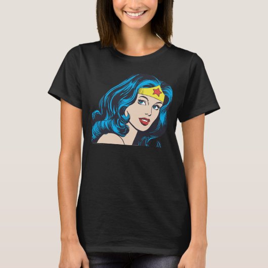 Wonder Woman Face T-shirt (Voorkant)