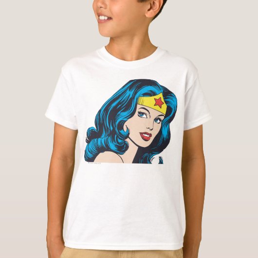 Wonder Woman Face T-shirt (Voorkant)