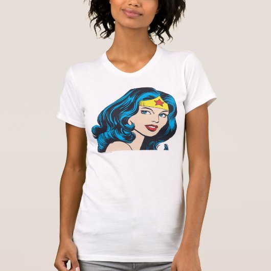 Wonder Woman Face T-shirt (Voorkant)
