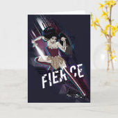 Wonder Woman - Fierce Kaart (Gele Bloem)