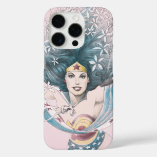 Wonder Woman & Flowers iPhone 16 Pro Hoesje