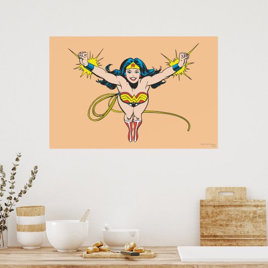 Wonder Woman Fly Forward Poster (Keuken)