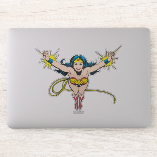 Wonder Woman Fly Forward Sticker (Computer)