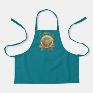 Wonder Woman Foliage Sketch Logo Schort