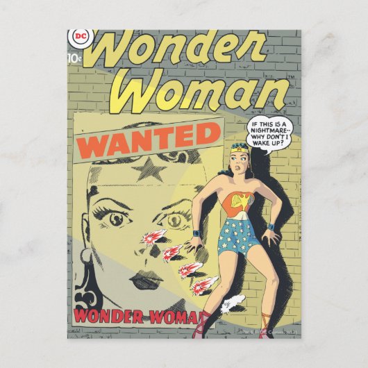 Wonder Woman Gewenst Briefkaart (Voorkant)