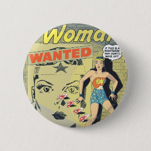 Wonder Woman Gewenst Ronde Button 5,7 Cm
