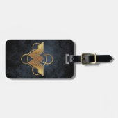 Wonder Woman Gold Symbool over Lasso Bagagelabel (Voorkant horizontaal)