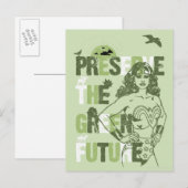 Wonder Woman Green Future Briefkaart (Voorkant / Achterkant)