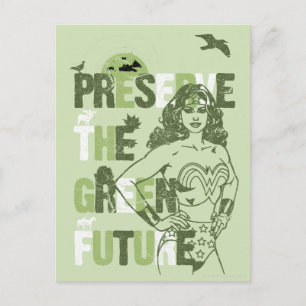 Wonder Woman Green Future Briefkaart
