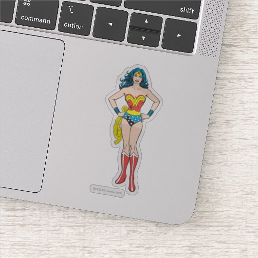 Wonder Woman Hands on Hips Sticker (Detail)