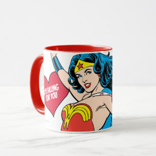 Wonder Woman Ik val voor je Valentijn Mok
