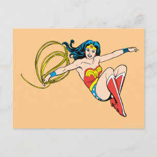 Wonder Woman Jumping Briefkaart