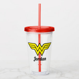 Wonder Woman Klassieke Logo Acryl Drinkbeker