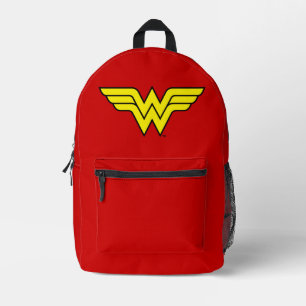 Wonder Woman Klassieke Logo Bedrukte Rugzak